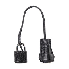 Gris Perle / Black Matte Alligator Palladium Hardware Bag